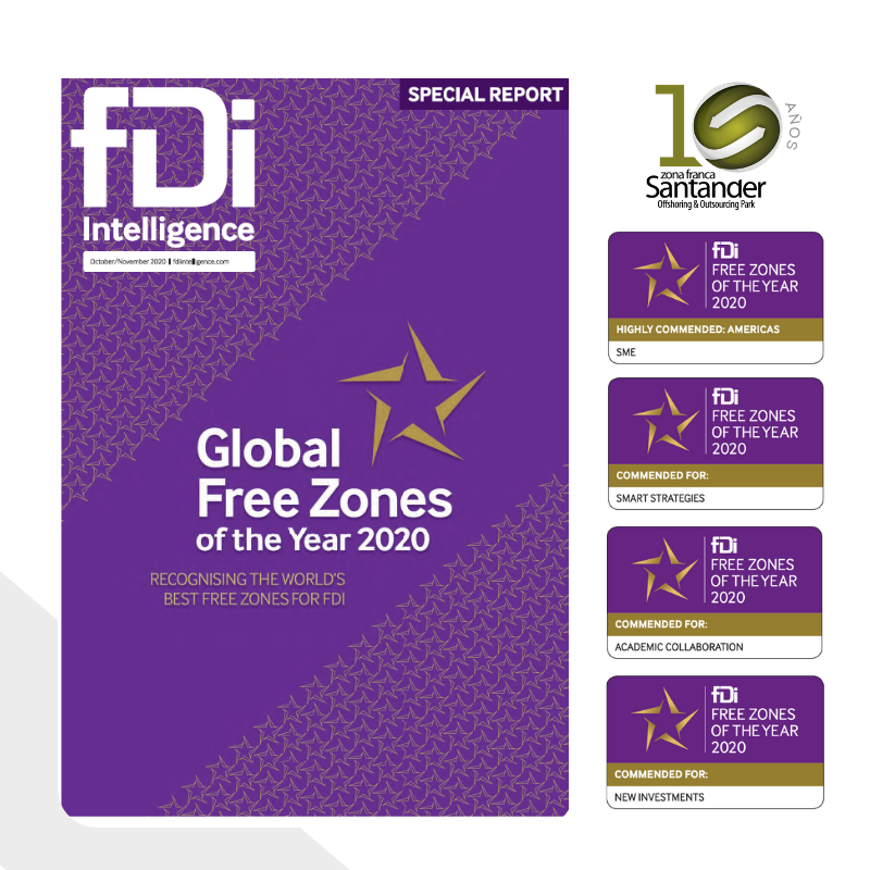 Zona Franca Santander galardona por sexto año consecutivo en The Global Free Zone of the Year 2020 - fDi