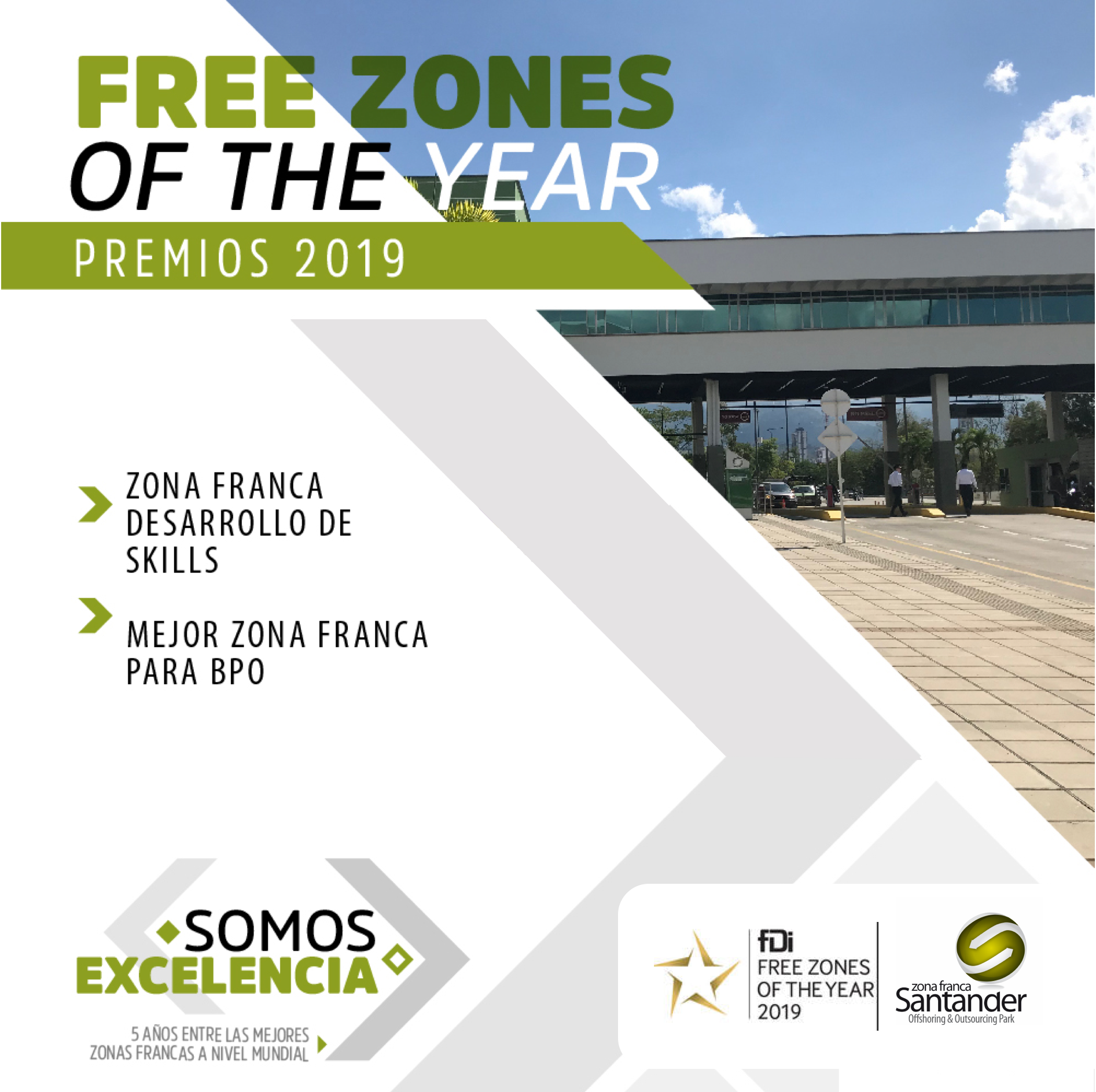 Zona Franca Santander nuevamente posicionada como una de las mejores Zonas Francas a nivel mundial 